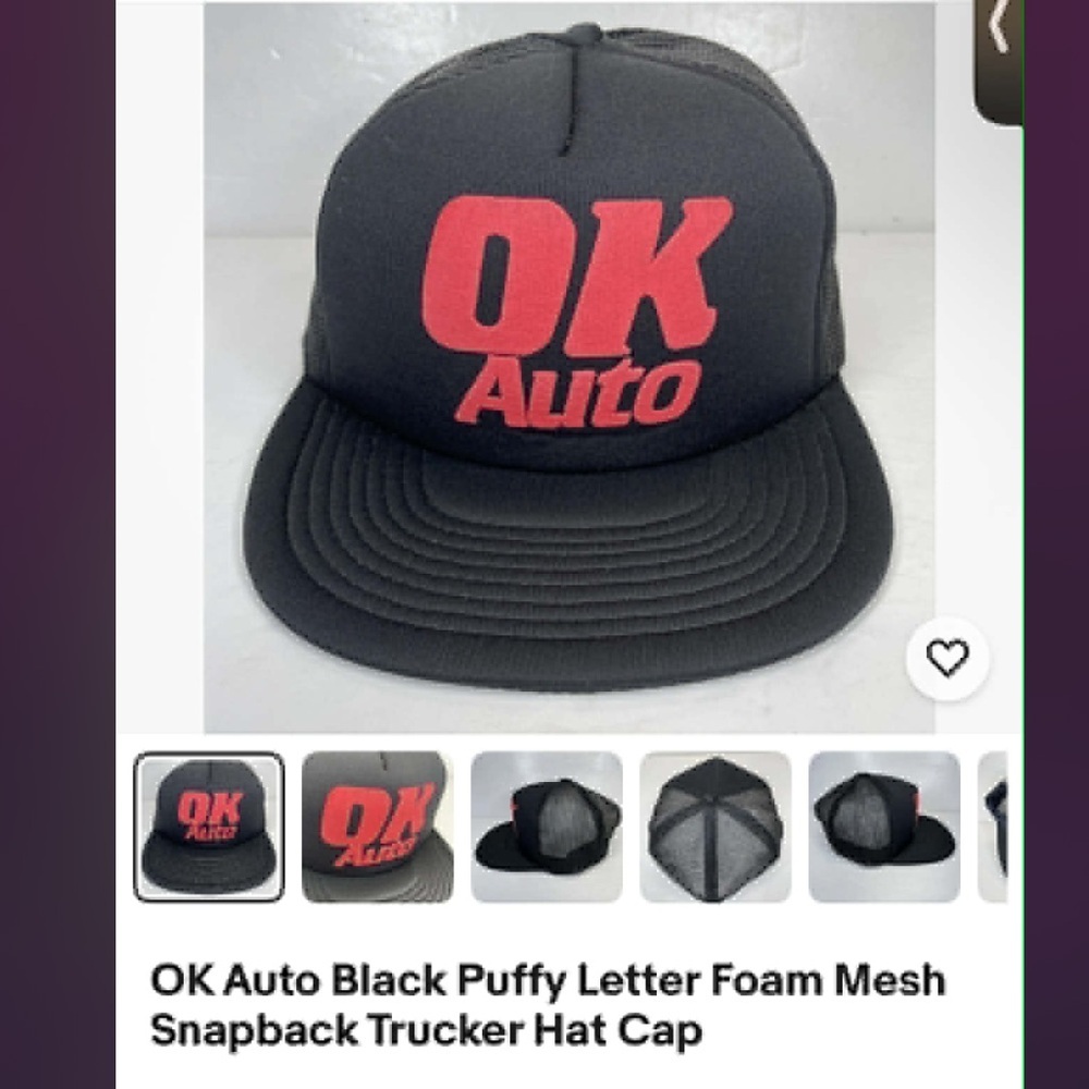 Black and Red Snapback Trucker Hat